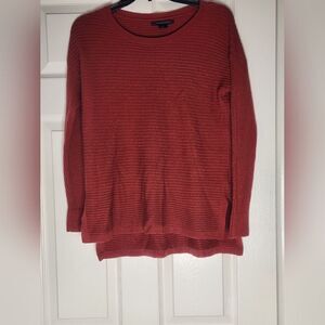 Tahari M Ginger MERINO WOOL Blend Knit Buttons Up Back Lngslvs Women's Sweater